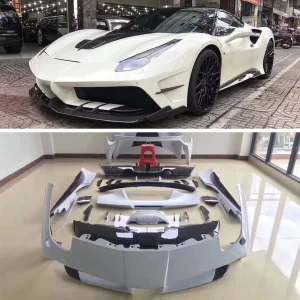 Carbon Fiber Aerodynamic Body Kit Ferrari 488 GTB 2015-2019